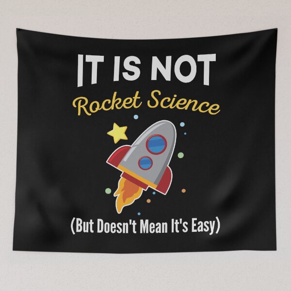 Item preview, It Is Not Rocket Science - Funny Space Sarcasm Humor for "Not Smart" People designed and sold by Scratches Tees.