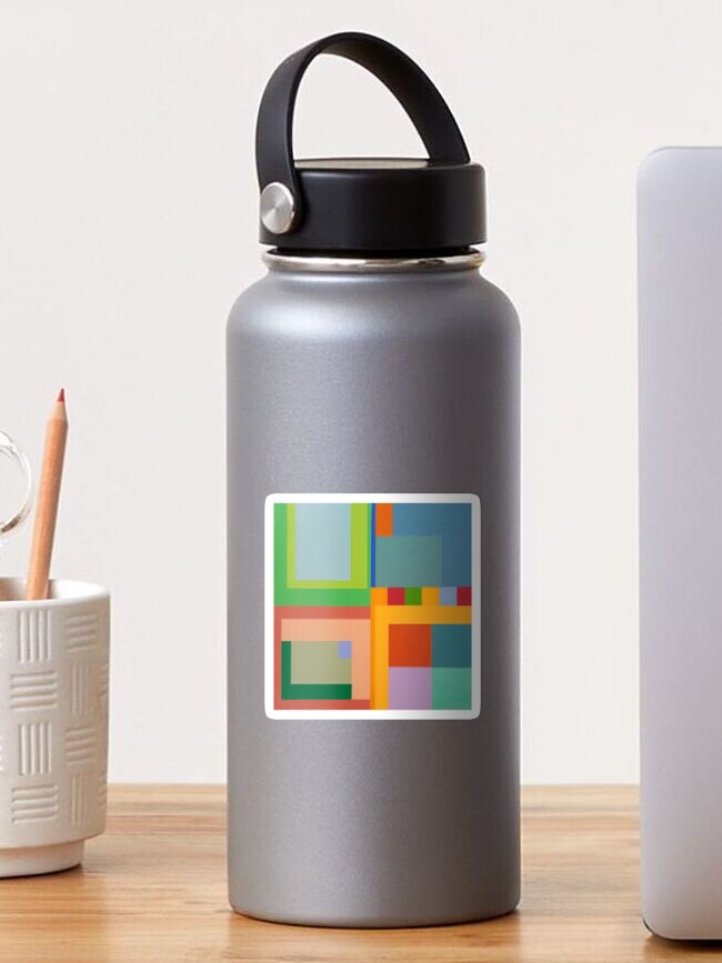 Thumbnail 1 of 3, Sticker, Modern Geometric Designs on everything. designed and sold by ccuylerart.