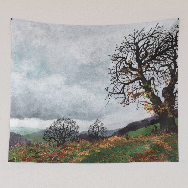 Item preview, Countryside painting in autumn designed and sold by Sabistar.