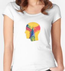 Feels like we only go backwards Fitted Scoop T-Shirt