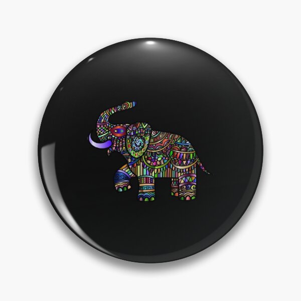 Item preview, Psychedelic Colored Abstract Elephant designed and sold by BritzShop.