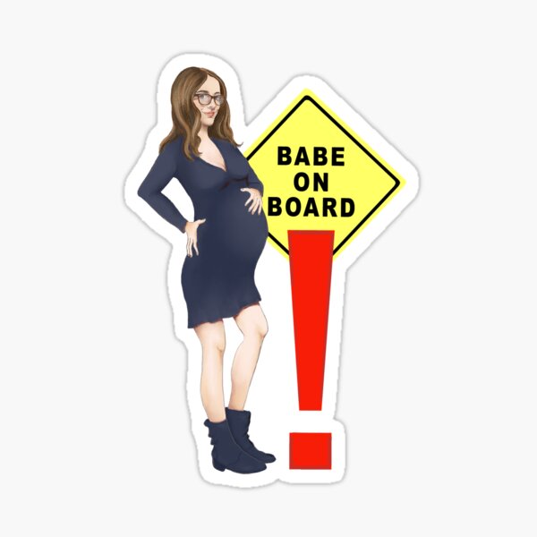 Babe On Board Sticker