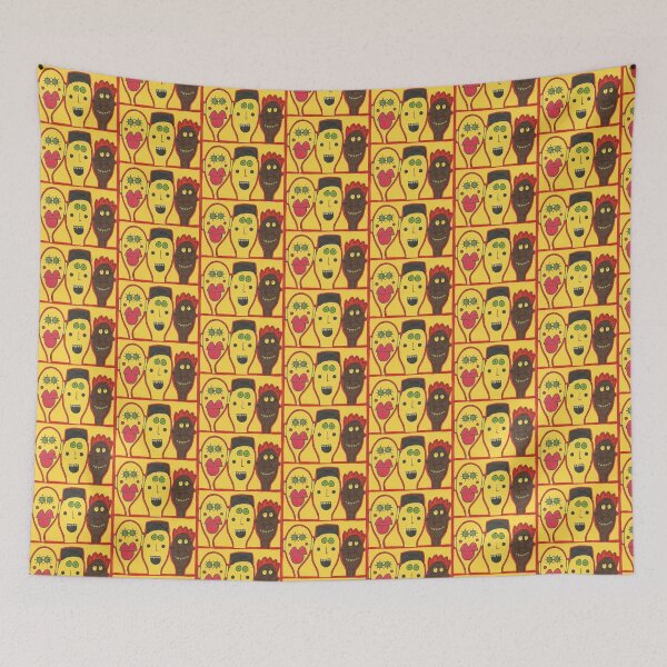 Item preview, Three Friends on Yellow designed and sold by JaySnellingArt.