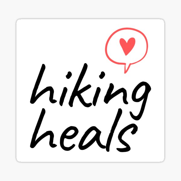 Hiking Heals Sticker