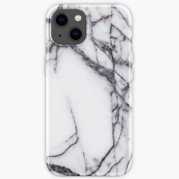 Weißer Marmor Textur-Design. iPhone- oder Samsung-Handyhülle & Abdeckung iPhone Flexible Hülle