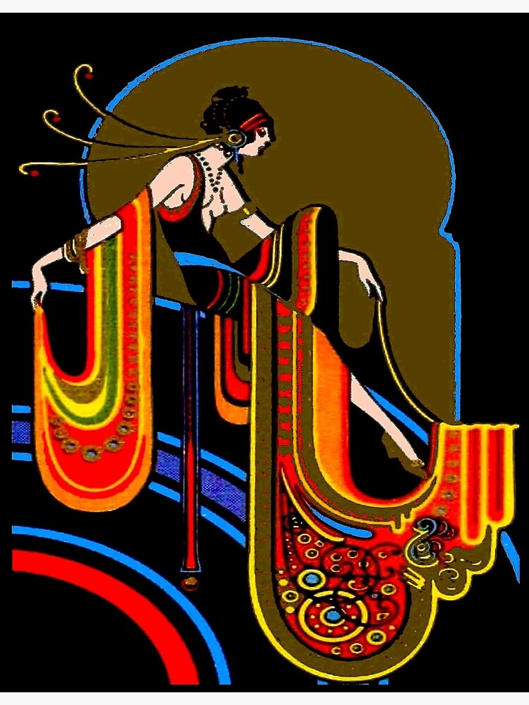 FLAPPER : Vintage 1920 Art Deco Beautiful Print by posterbobs