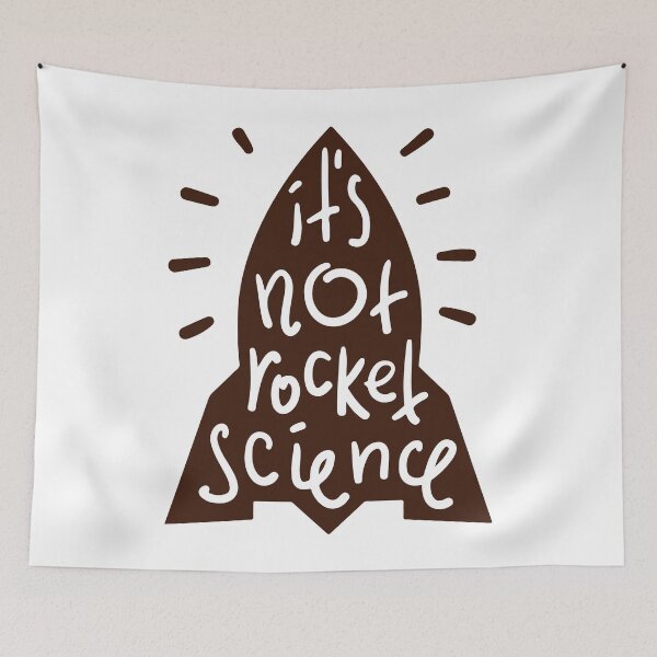 Item preview, It Is Not Rocket Science - Funny Galaxy Ironic Science Jokes designed and sold by Scratches Tees.