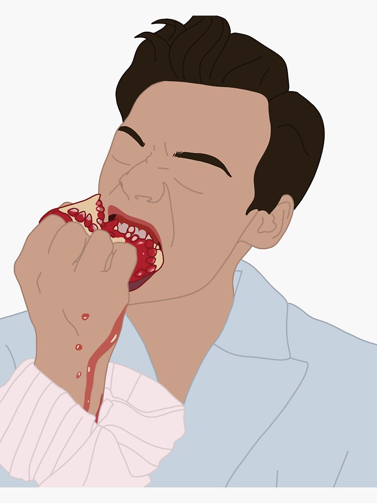 "Harry Styles Pomegranate Variety Photoshoot Illustration " Sticker for
