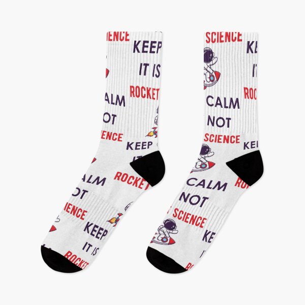Item preview, Keep Calm It Is Not Rocket Science - Funny Sarcastic Scientist Sayings and Jokes designed and sold by Scratches Tees.