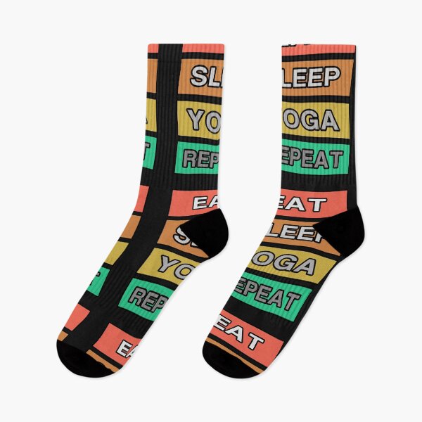 Item preview, Eat Sleep Yoga Repeat RETRO designed and sold by teledesign.