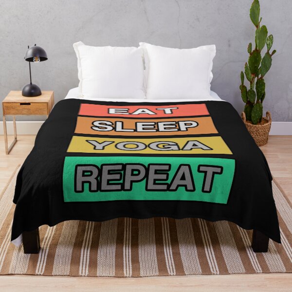Item preview, Eat Sleep Yoga Repeat RETRO designed and sold by teledesign.