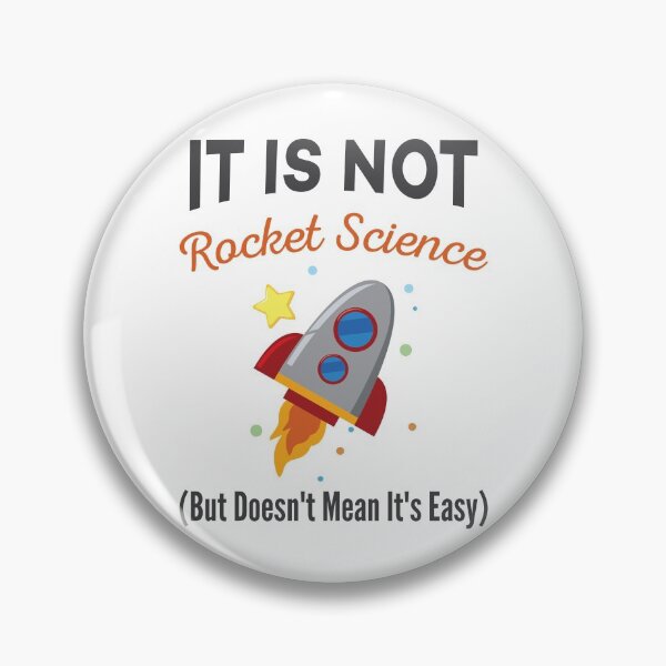 Item preview, It Is Not Rocket Science - Funny Space Sarcasm Humor for "Not Smart" People designed and sold by Scratches Tees.