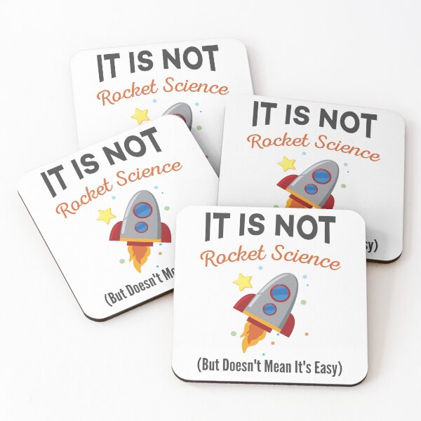 Item preview, It Is Not Rocket Science - Funny Space Sarcasm Humor for "Not Smart" People designed and sold by Scratches Tees.