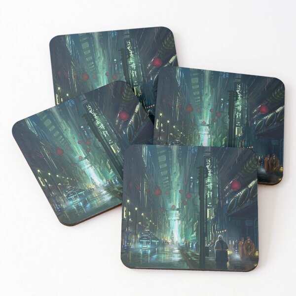 Item preview, Cyberpunk Sci Fi City designed and sold by SofiaStutio.