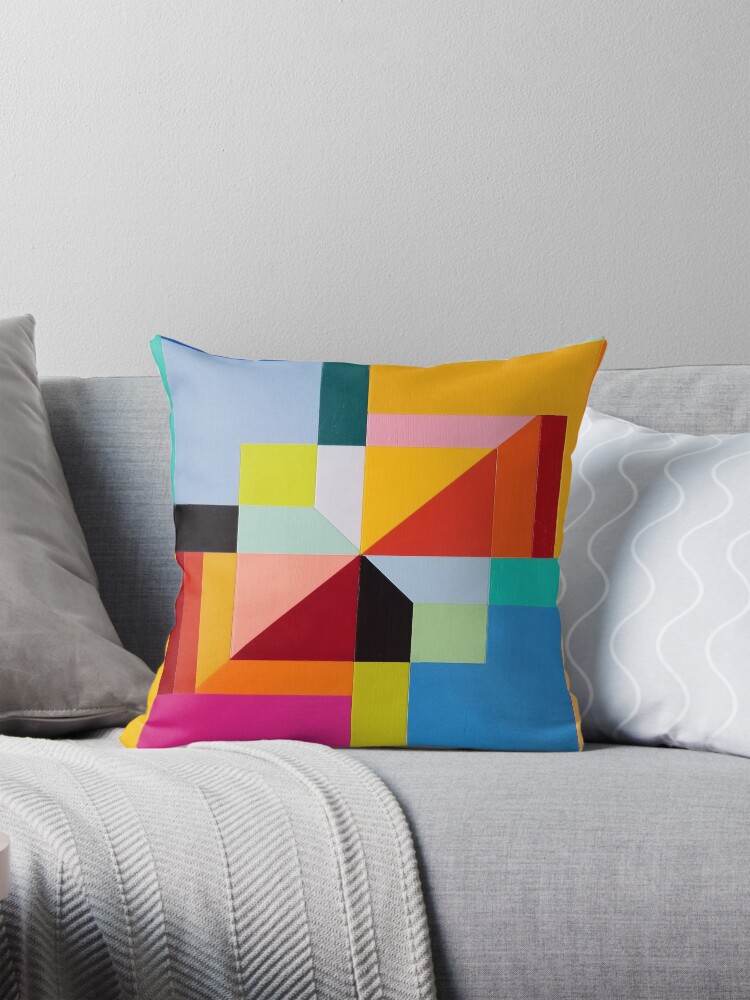 Thumbnail 1 of 4, Pillow, Modern Geometric Designs on everything designed and sold by ccuylerart.