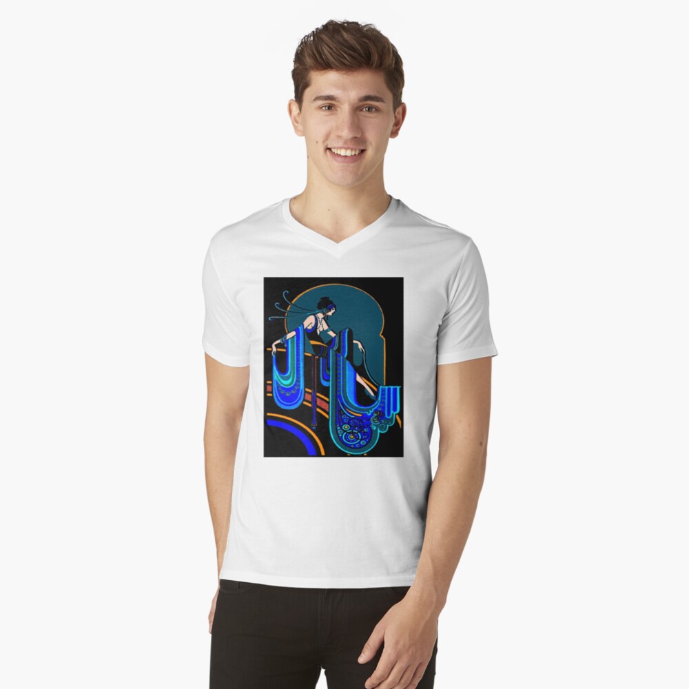 Item preview, V-Neck T-Shirt designed and sold by posterbobs.