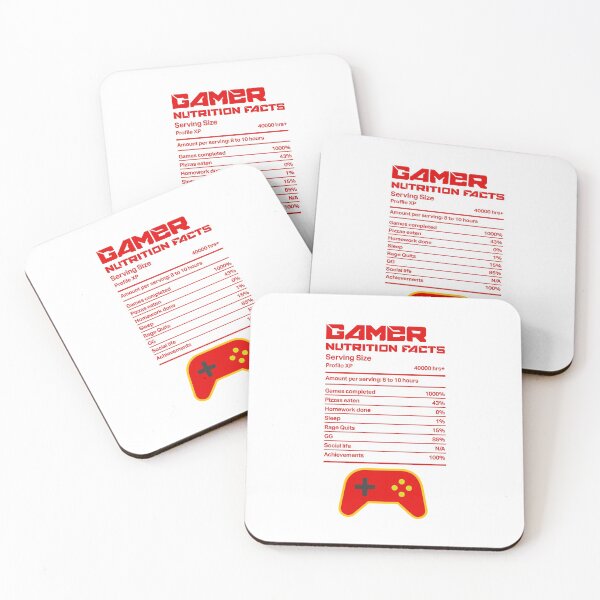 Item preview, Gamer Nutrition Facts designed and sold by Wolka.
