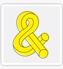 Tubular Ampersand Sticker