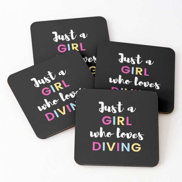 Item preview, Just a girl who loves diving designed and sold by TheGreenGoat.