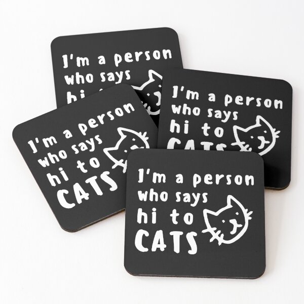 Item preview, Hi Cat Funny Shirt Animal Cats Dogs Pets Cute Shirt Laugh Joke Gift Sarcastic Happy Fun Introvert Awkward Geek Hipster Silly Inspirational Motivational Birthday Present designed and sold by EpsilonEridani.
