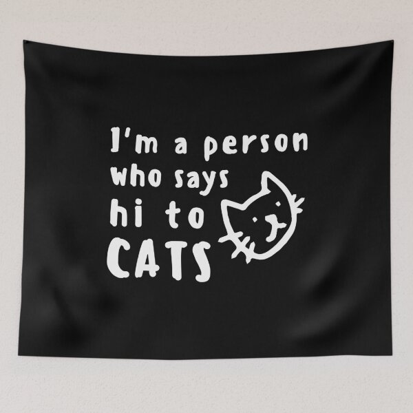 Item preview, Hi Cat Funny Shirt Animal Cats Dogs Pets Cute Shirt Laugh Joke Gift Sarcastic Happy Fun Introvert Awkward Geek Hipster Silly Inspirational Motivational Birthday Present designed and sold by EpsilonEridani.