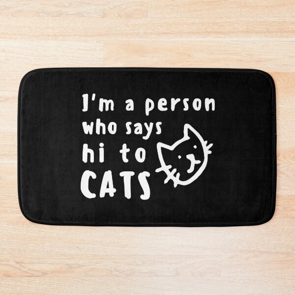 Item preview, Hi Cat Funny Shirt Animal Cats Dogs Pets Cute Shirt Laugh Joke Gift Sarcastic Happy Fun Introvert Awkward Geek Hipster Silly Inspirational Motivational Birthday Present designed and sold by EpsilonEridani.
