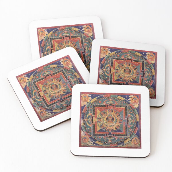 Item preview, Buddha Mandala Antique Tibetan Thanka  designed and sold by RBEnt.