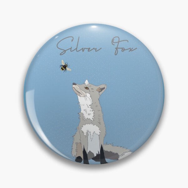 Item preview, Silver fox & bee  designed and sold by Leatextileart.