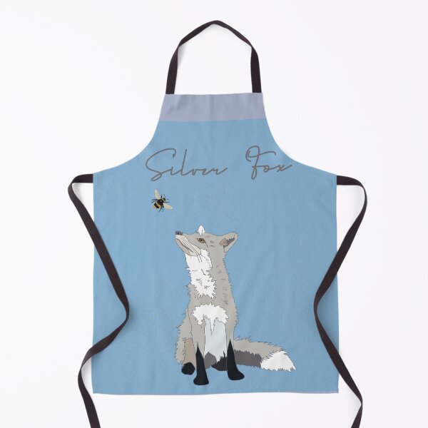 Item preview, Silver fox & bee designed and sold by Leatextileart.