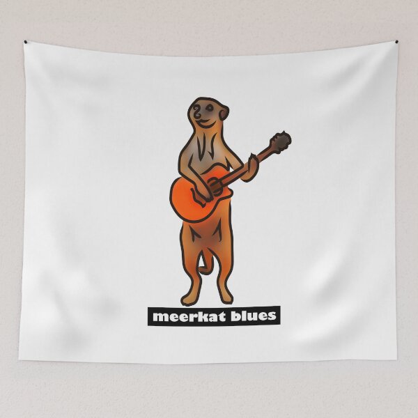 Item preview, Meerkat blues, the guitarist meerkat designed and sold by Xdelacra.