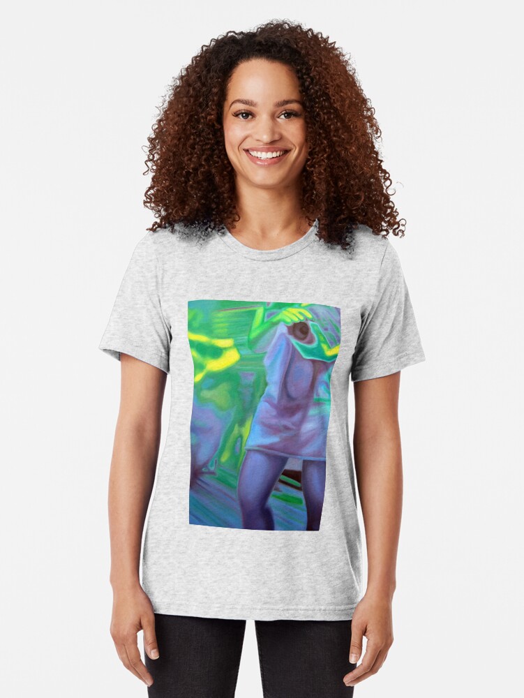 Alternate view of The photographer, 2011, 53-80cm, oil on canvas Tri-blend T-Shirt