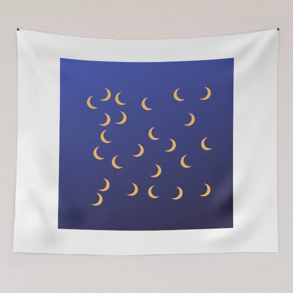 Item preview, Golden Crescent Moons in Night Sky designed and sold by ShaunSandhu.
