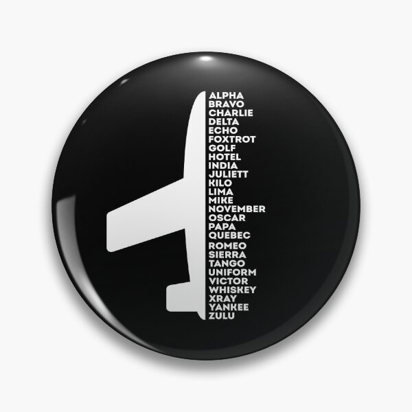 Item preview, Plane and Pilot Alphabet. Phonetic alphabet gift designed and sold by VFRZone.