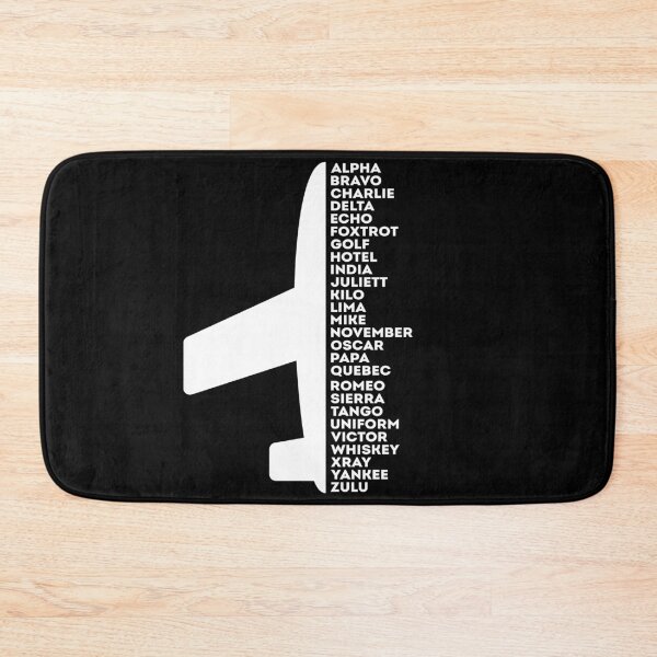 Item preview, Plane and Pilot Alphabet. Phonetic alphabet gift designed and sold by VFRZone.
