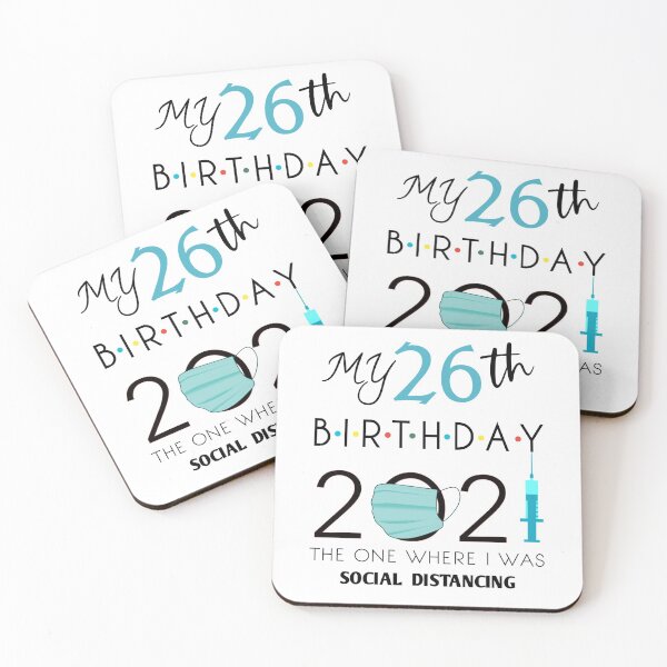 Item preview, Funny 26th Birthday Quarantine Social Distancing Gift,26th birthday quotes 2021,26th Birthday Party Ideas for Him, romantic birthday 26 years old  designed and sold by Essakhi12.