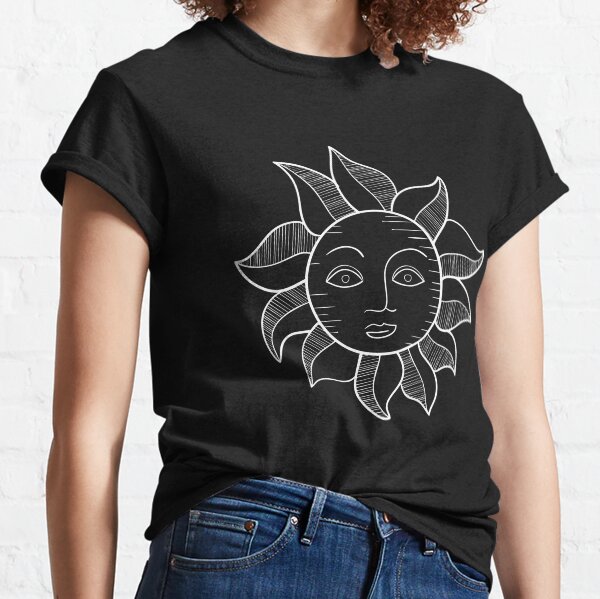 Mandala Happy Sun with a face Classic T-Shirt