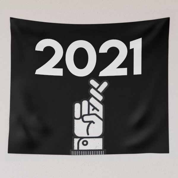 Item preview, Happy new year 2021 finger crossed designed and sold by MyLittleBrend.