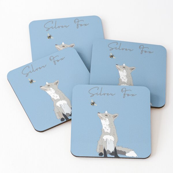 Item preview, Silver fox & bee  designed and sold by Leatextileart.