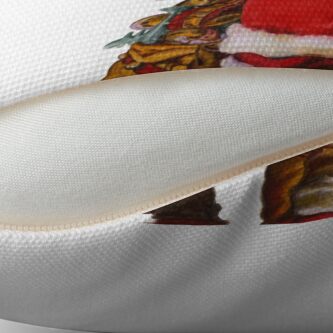 Alternate view of Classic Sundblom Santa Floor Pillow