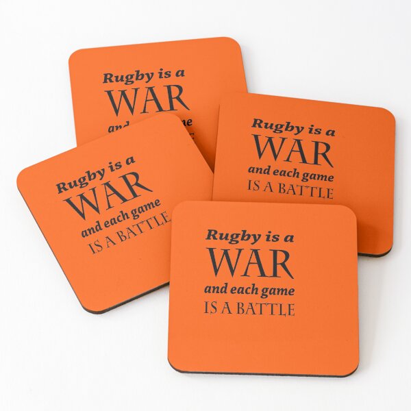Item preview, Rugby Is a War designed and sold by TheRugbierStore.