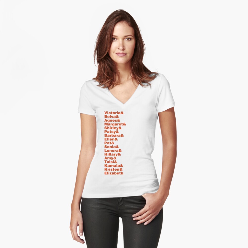Item preview, Fitted V-Neck T-Shirt designed and sold by NursingClio.