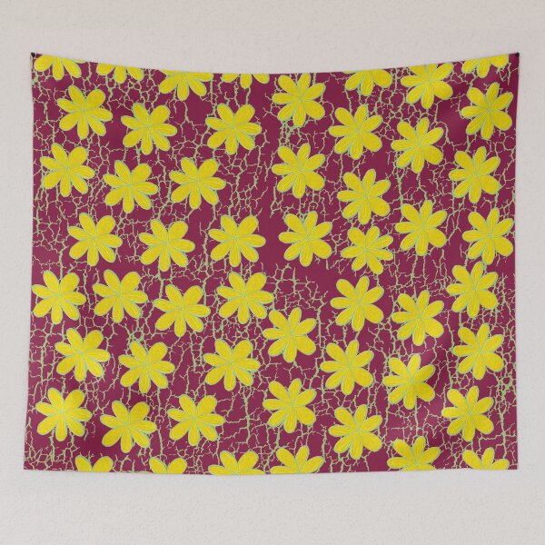 Item preview, Yellow Florals Distressed Background designed and sold by Salote Faotusia.