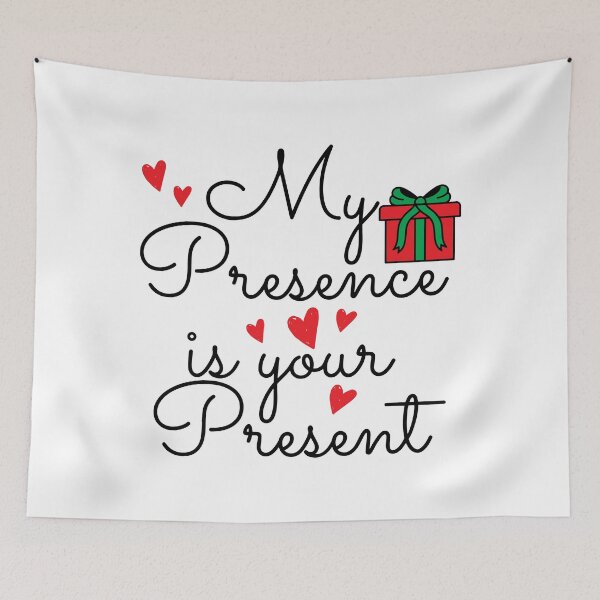 Item preview, My presence is your present, funny christmas gift  designed and sold by VintagePathway.