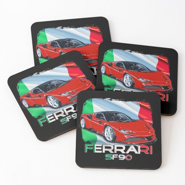 Item preview, SF90 Stradale Italian Classic Super cars with flag of Italy designed and sold by AGED Limited.