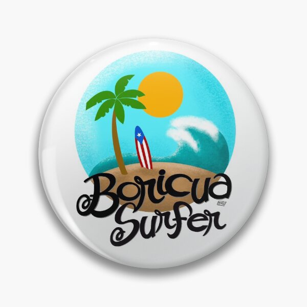 Item preview, Boricua Surfer designed and sold by Rosita Martinez Art.