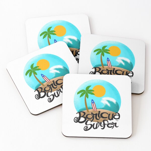 Item preview, Boricua Surfer designed and sold by Rosita Martinez Art.