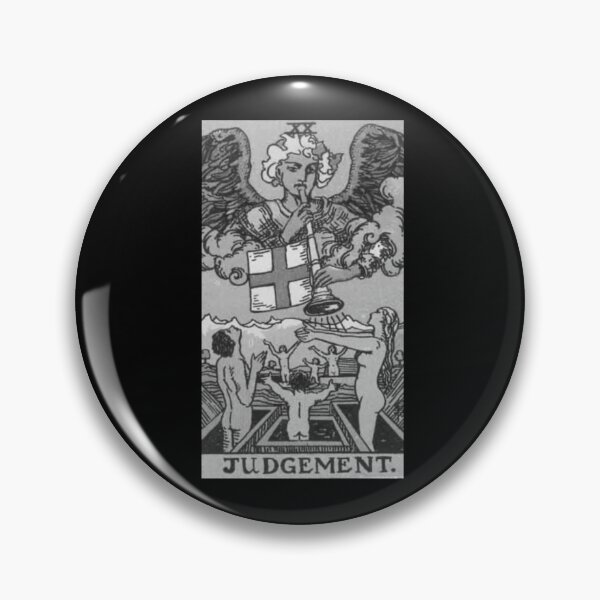 Artikelvorschau, Black and White Rider-Waite Tarot, Judgement entworfen und verkauft von kushynight.