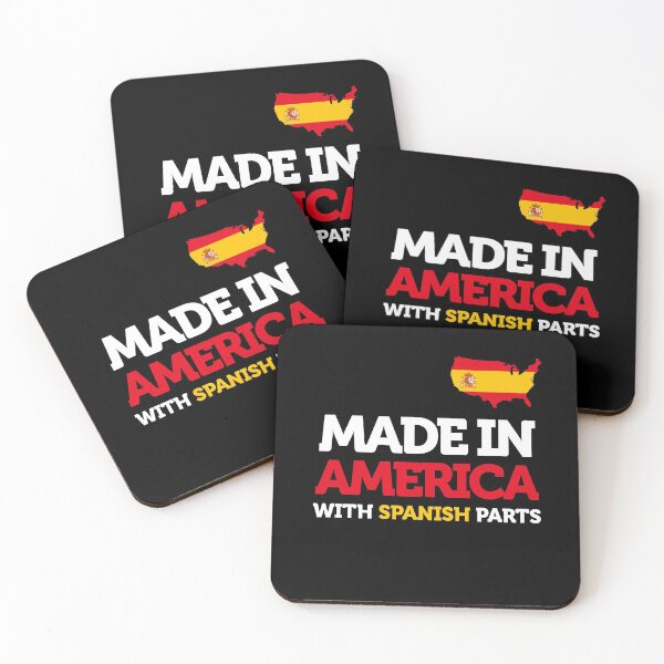 Item preview, Made in America with Spanish Parts Amazing Spain Funny Gift designed and sold by smartrocket.