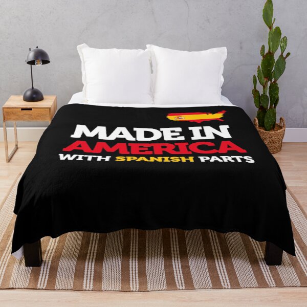 Item preview, Made in America with Spanish Parts Amazing Spain Funny Gift designed and sold by smartrocket.