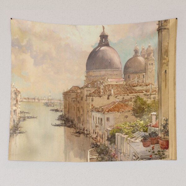 Item preview, Over a Balcony, View of the Grand Canal, Venice designed and sold by TribesPrints.